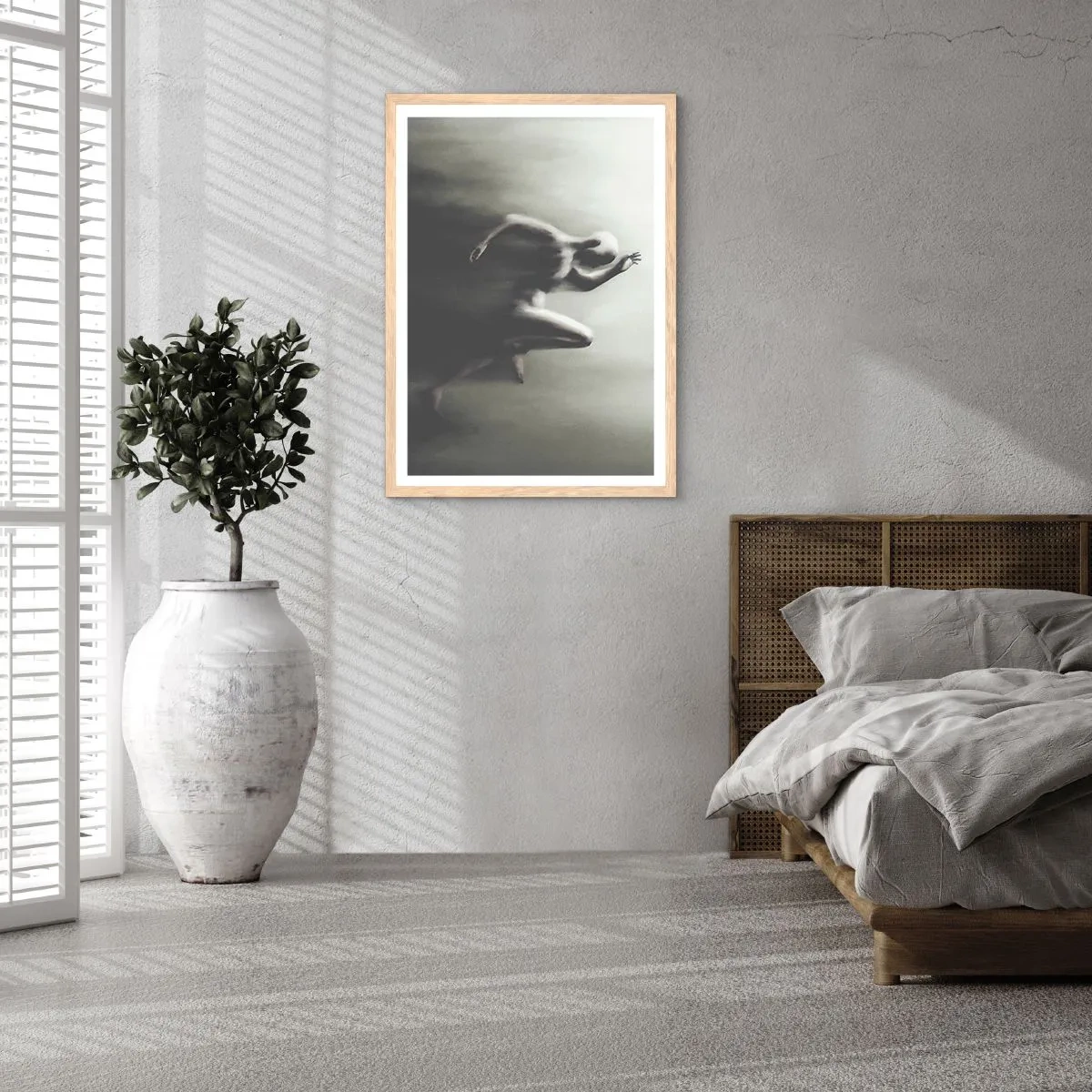 Poster in einem Rahmen aus heller Eiche - Unwiderstehlich - 70x100 cm