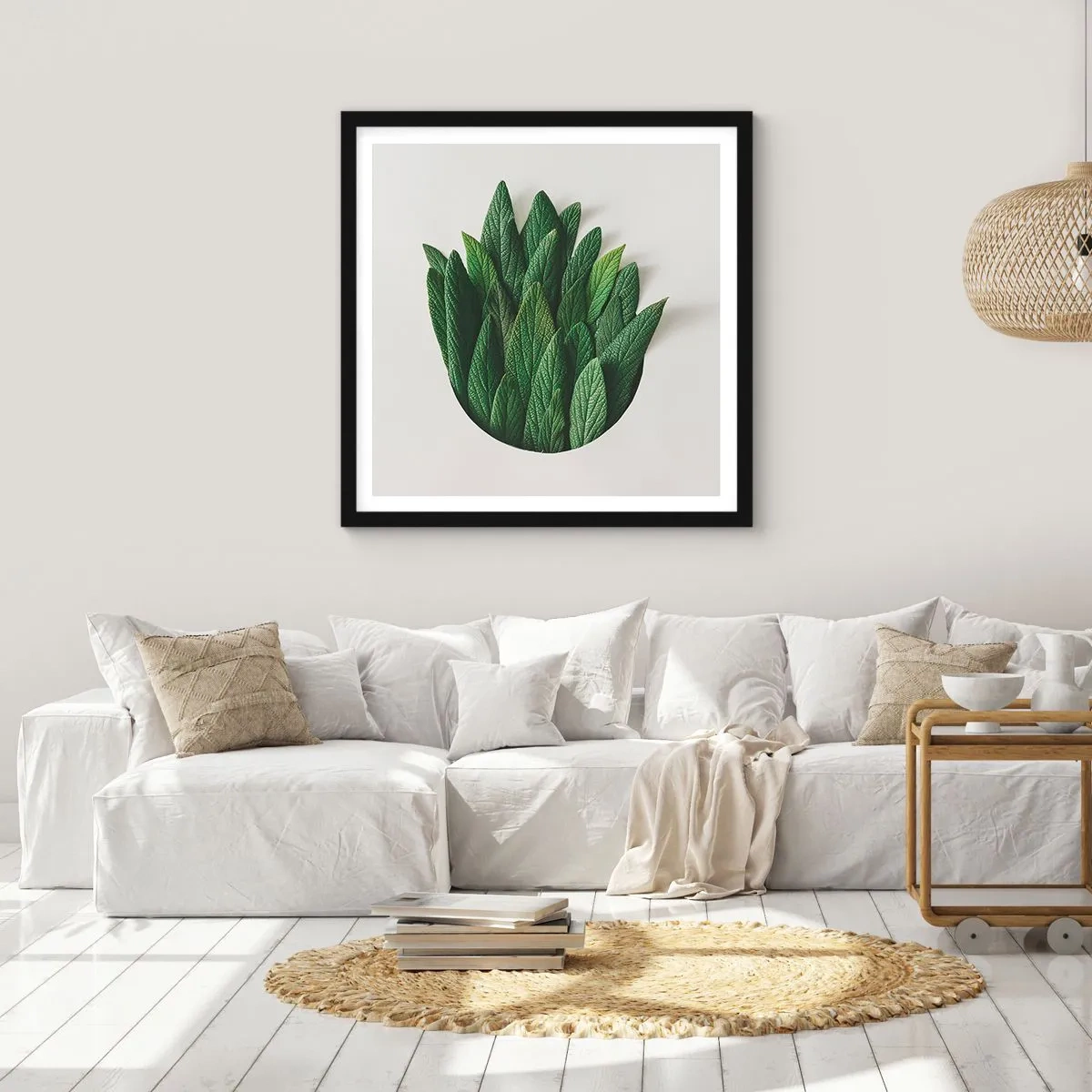 Poster in einem schwarzem Rahmen - Ungebremste Neugier - 30x30 cm