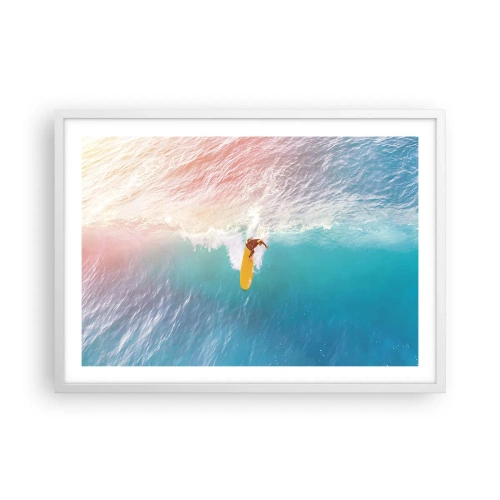 Poster in einem weißen Rahmen - Der Ozeanreiter - 70x50 cm