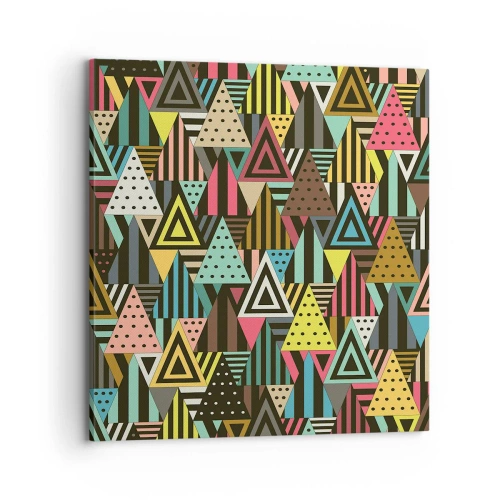 Bild auf Leinwand - Leinwandbild - Im Rhythmus auf drei - 70x70 cm