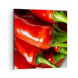 Bild auf Leinwand - Leinwandbild - Saftig, glänzend, glatt - 50x50 cm