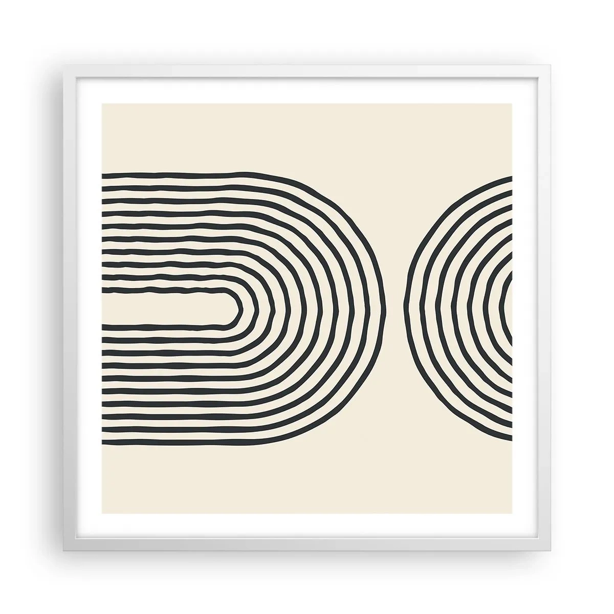 Poster in einem weißen Rahmen - In einem Moment ... - 60x60 cm