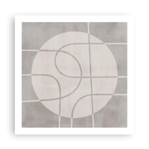 Poster - Kreisförmig und geradeaus - 60x60 cm