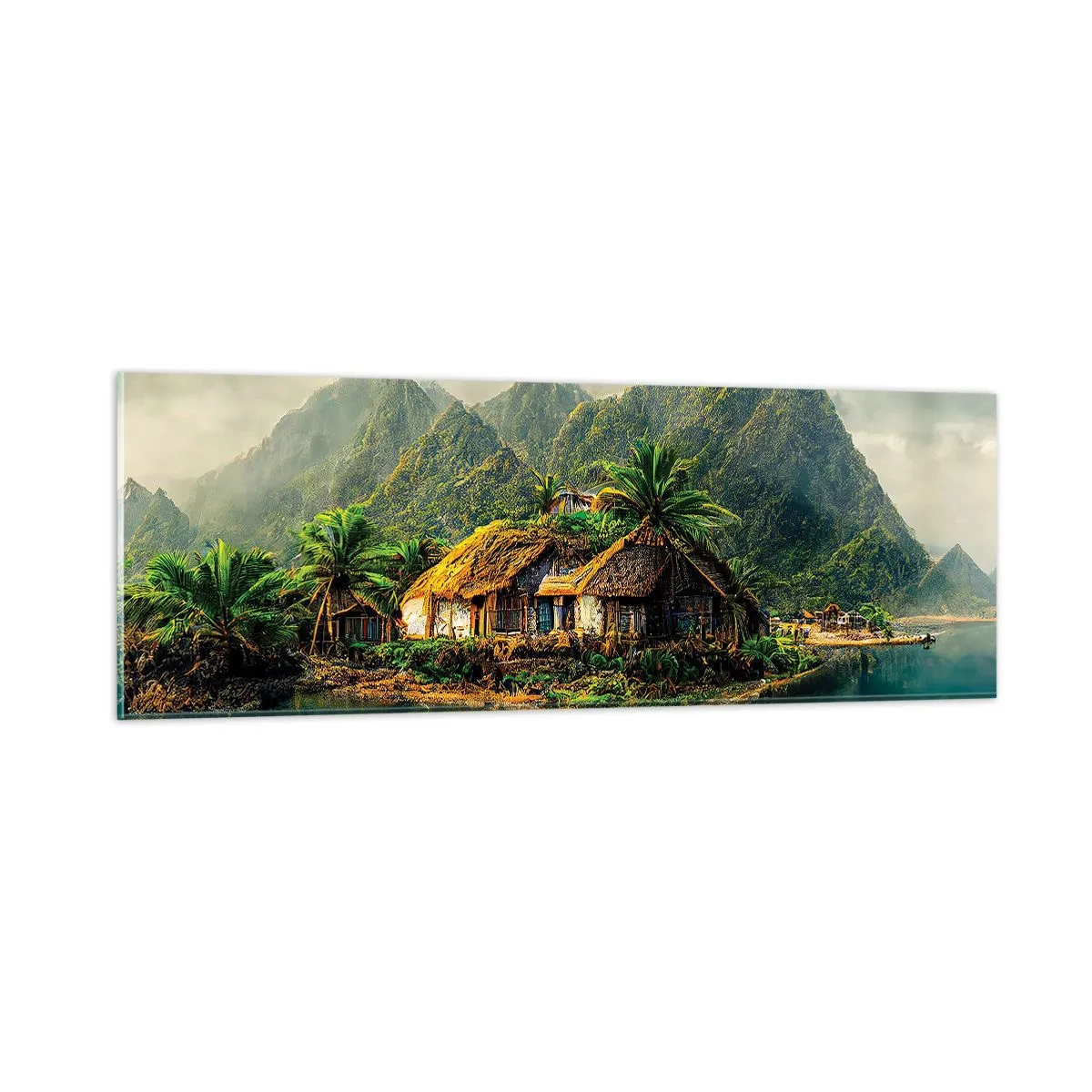 Glasbild - Bild auf glas - Tropisches Paradies - 90x30 cm