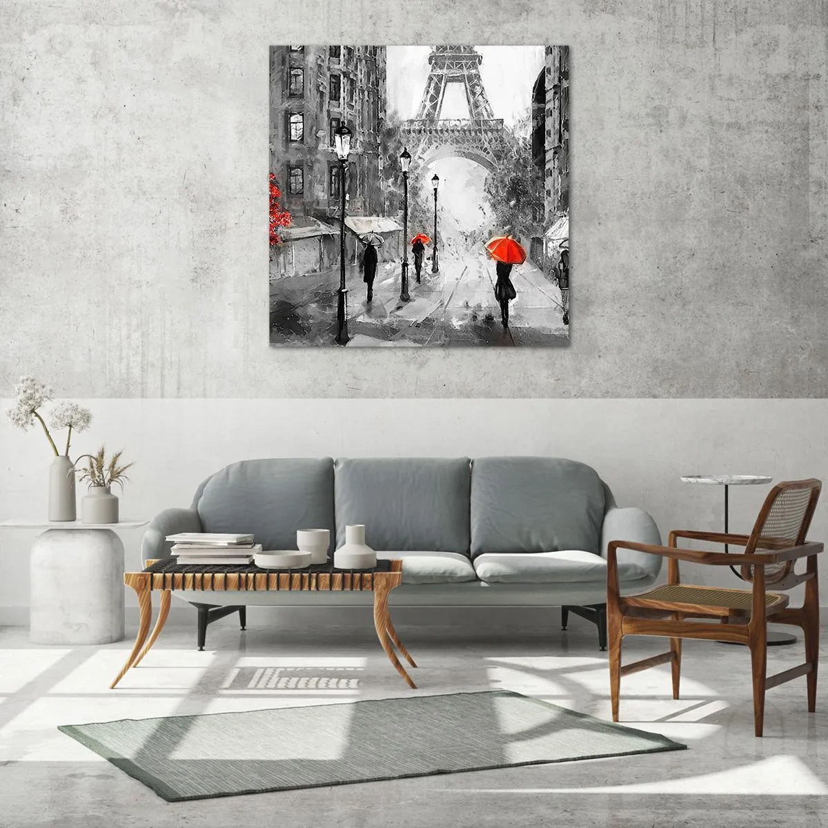 Glasbild - Bild auf glas - Alle Wege führen zu ihr - 50x50 cm