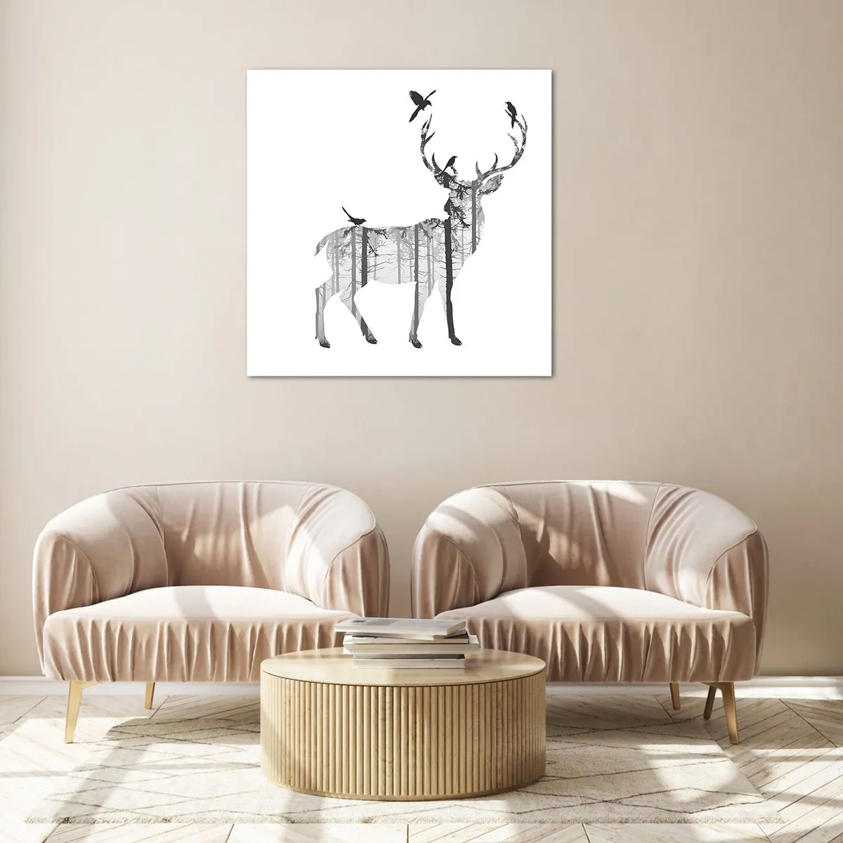 Glasbild - Bild auf glas - Guter Waldgeist - 30x30 cm