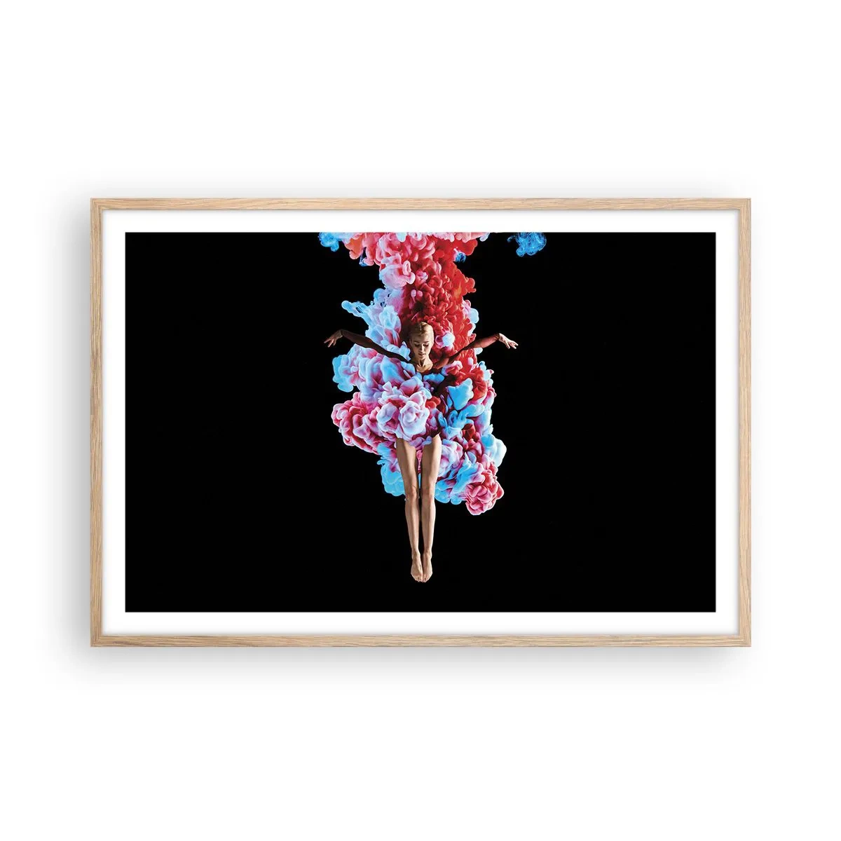 Poster in einem Rahmen aus heller Eiche - In voller Blüte - 91x61 cm