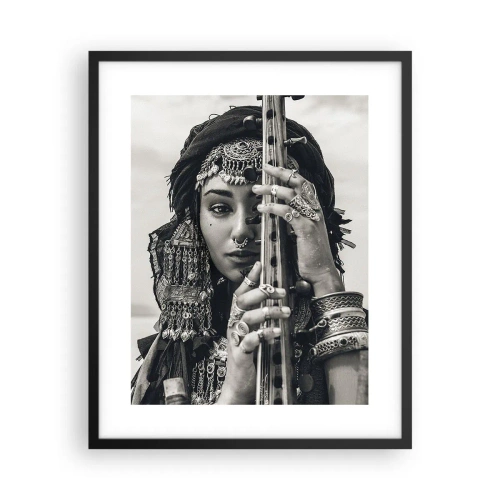 Poster in einem schwarzem Rahmen - Die Musik des Orients selbst - 40x50 cm