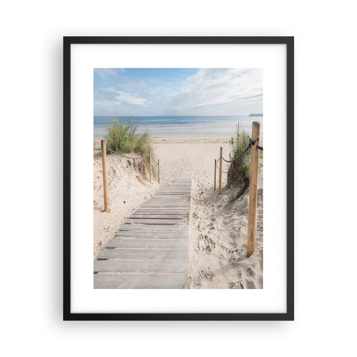 Poster in einem schwarzem Rahmen - Bis zum Horizont - 40x50 cm
