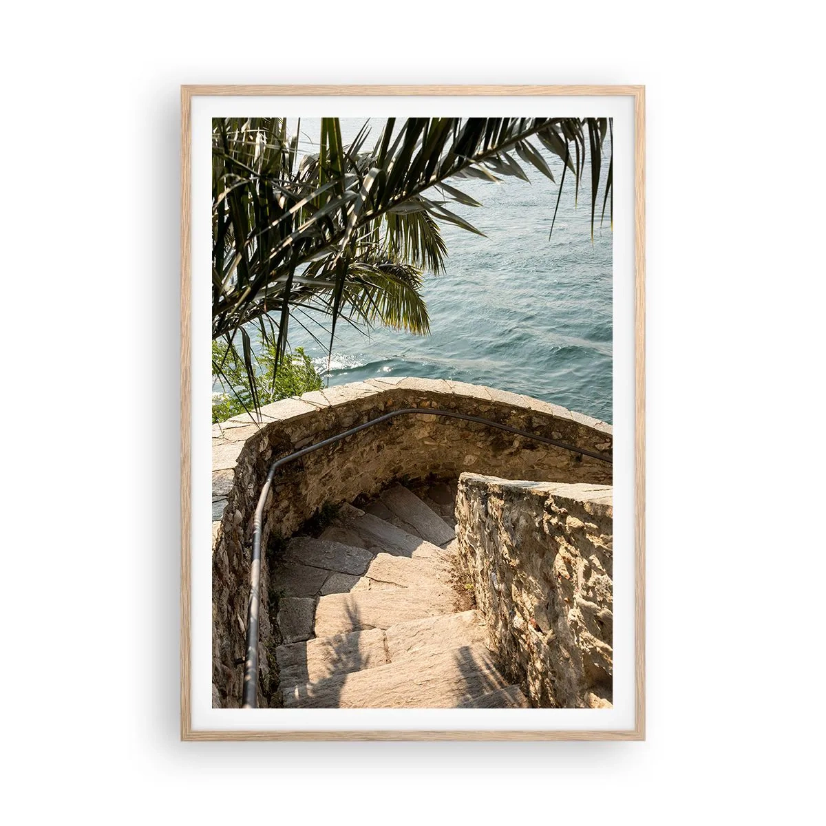 Poster in einem Rahmen aus heller Eiche - Unter der Sonne Italiens - 70x100 cm