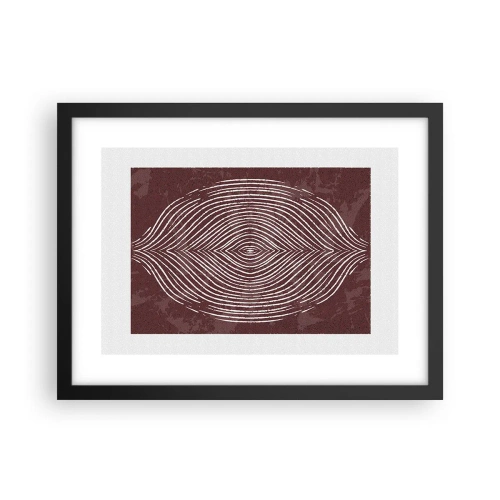 Poster in einem schwarzem Rahmen - Der Raum spricht - 40x30 cm