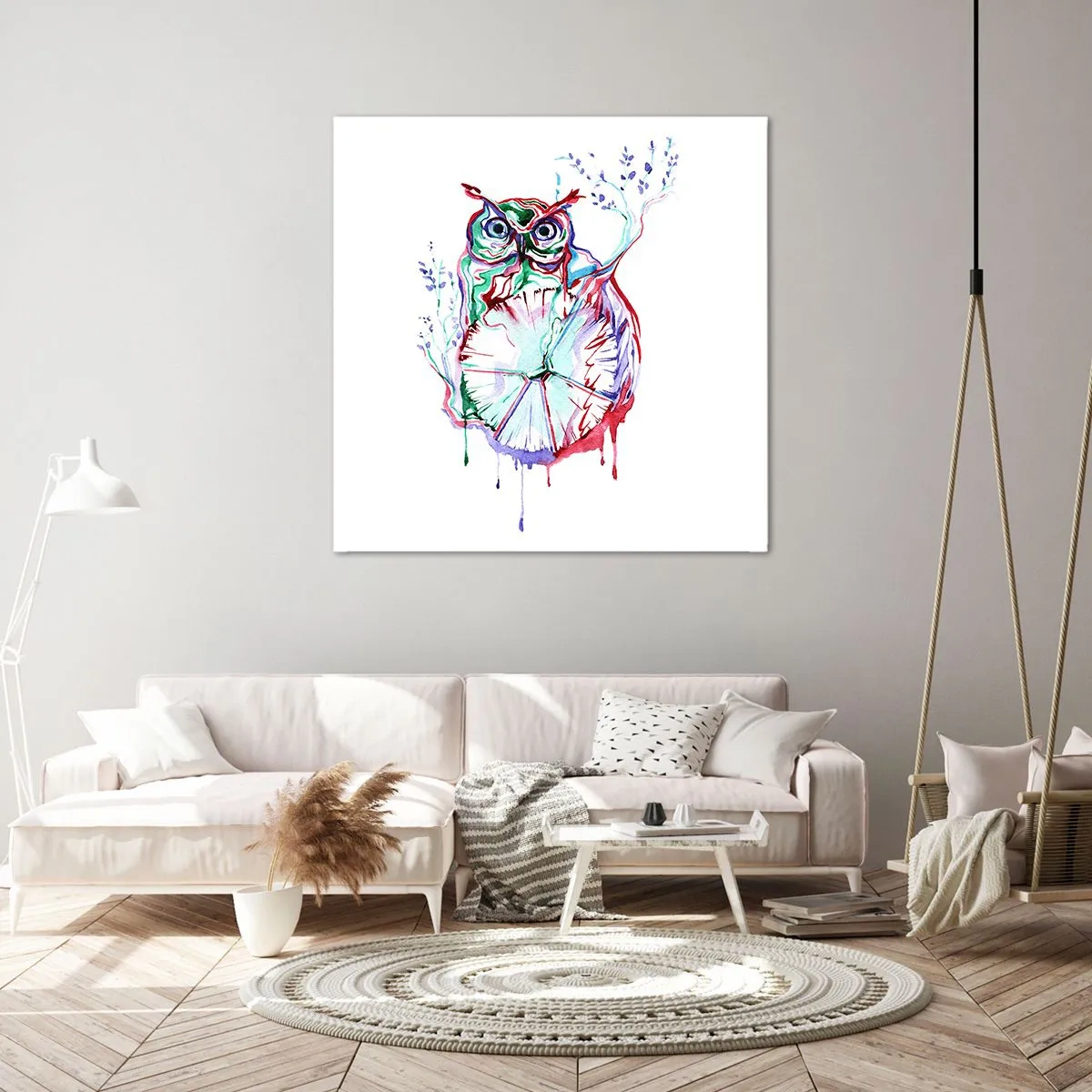 Bild auf Leinwand - Leinwandbild - Von Natur aus klug - 50x50 cm