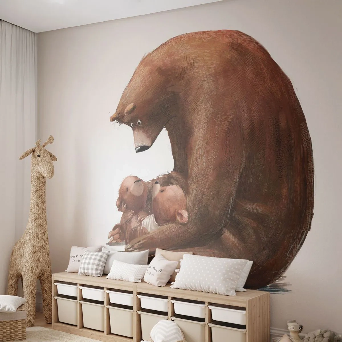 Fototapete Premium Sand - Süße Träume, Kinder - Für Kinder, Tragen, Familie - 100x70 cm