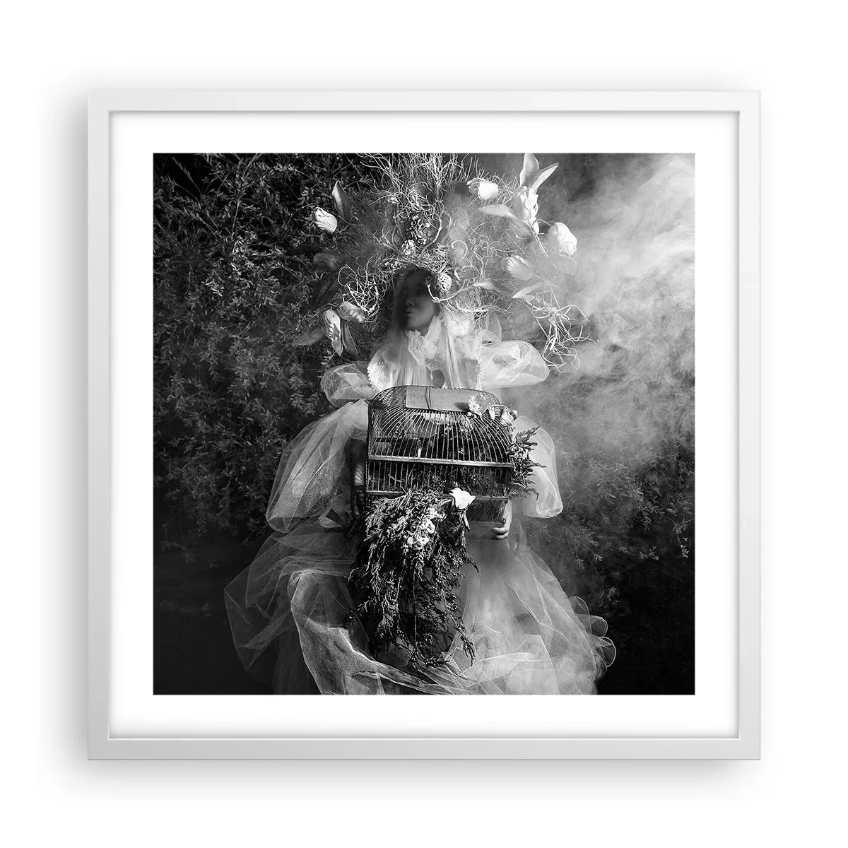 Poster in einem weißen Rahmen - Mutter selbst - Natur - 50x50 cm