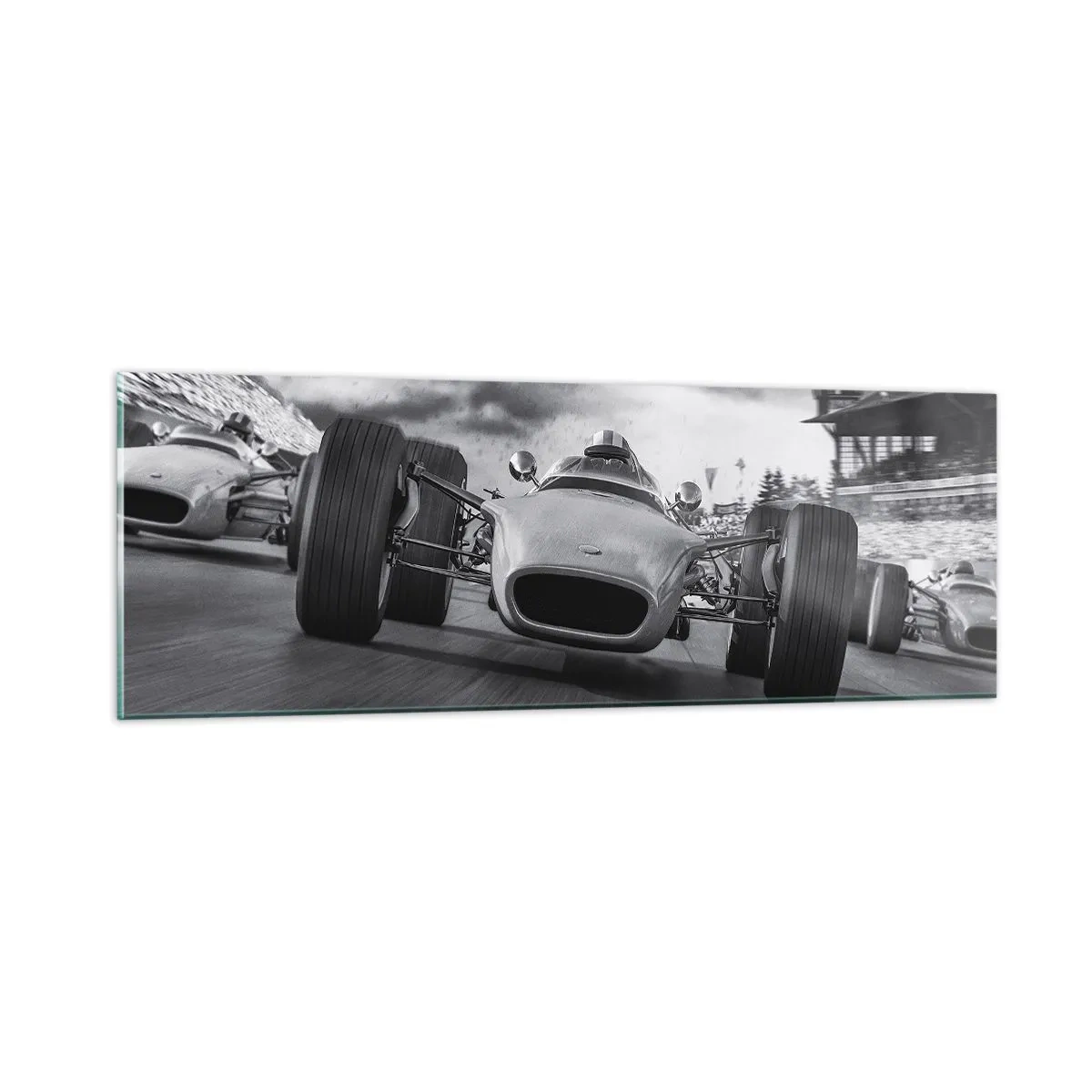 Glasbild - Bild auf glas - Power ist da! - 90x30 cm