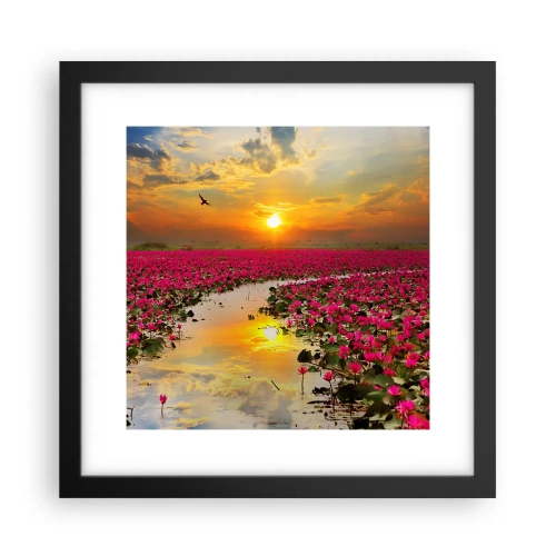 Poster in einem schwarzem Rahmen - Das geheime Leben des Sees - 30x30 cm