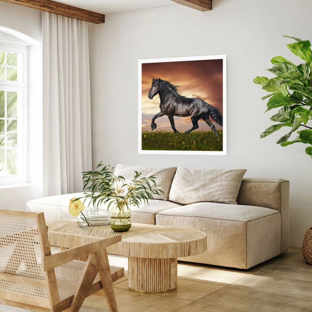 Poster - Schwarzer Prinz - 30x30 cm