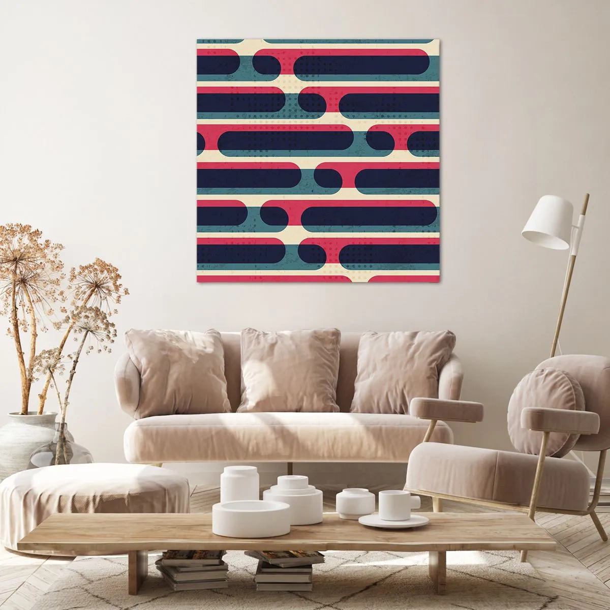 Bild auf Leinwand - Leinwandbild - In die Tiefe und vorwärts - 70x70 cm