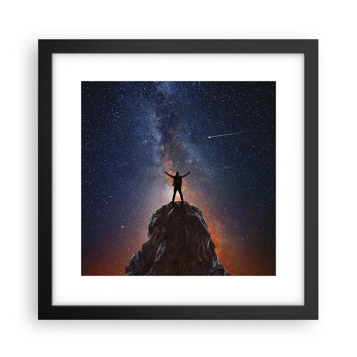 Poster in einem schwarzem Rahmen - Die Macht ist mit mir! - 30x30 cm
