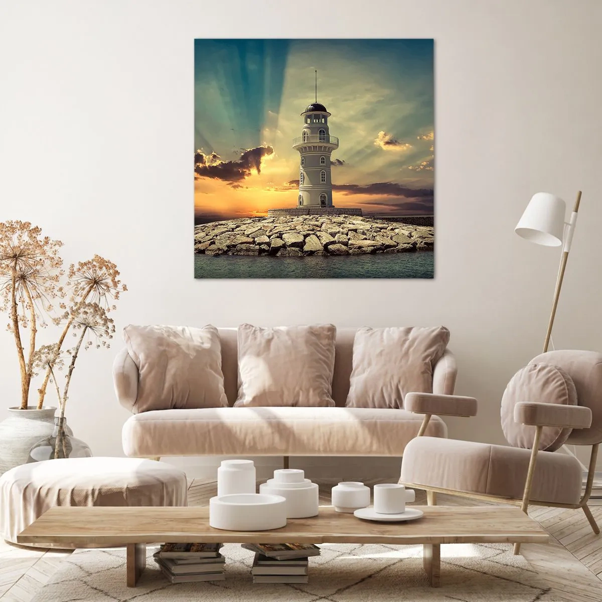 Bild auf Leinwand - Leinwandbild - Licht - Gut - Schönheit - 60x60 cm