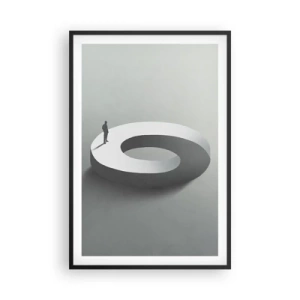 Poster in einem schwarzem Rahmen - Und wie soll man davon klug werden - 61x91 cm