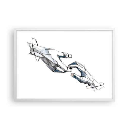 Poster in einem weißen Rahmen - Eine gute Geste - 70x50 cm