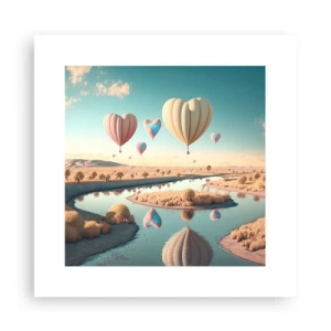 Poster - Dank Liebe steigt man auf - 30x30 cm