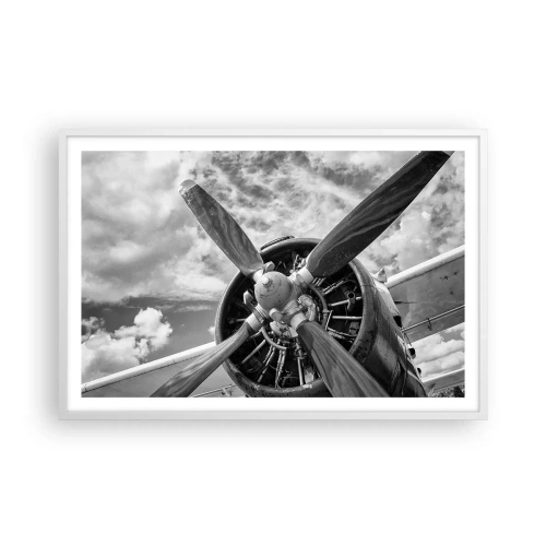 Poster in einem weißen Rahmen - Eroberer der Lüfte - 91x61 cm