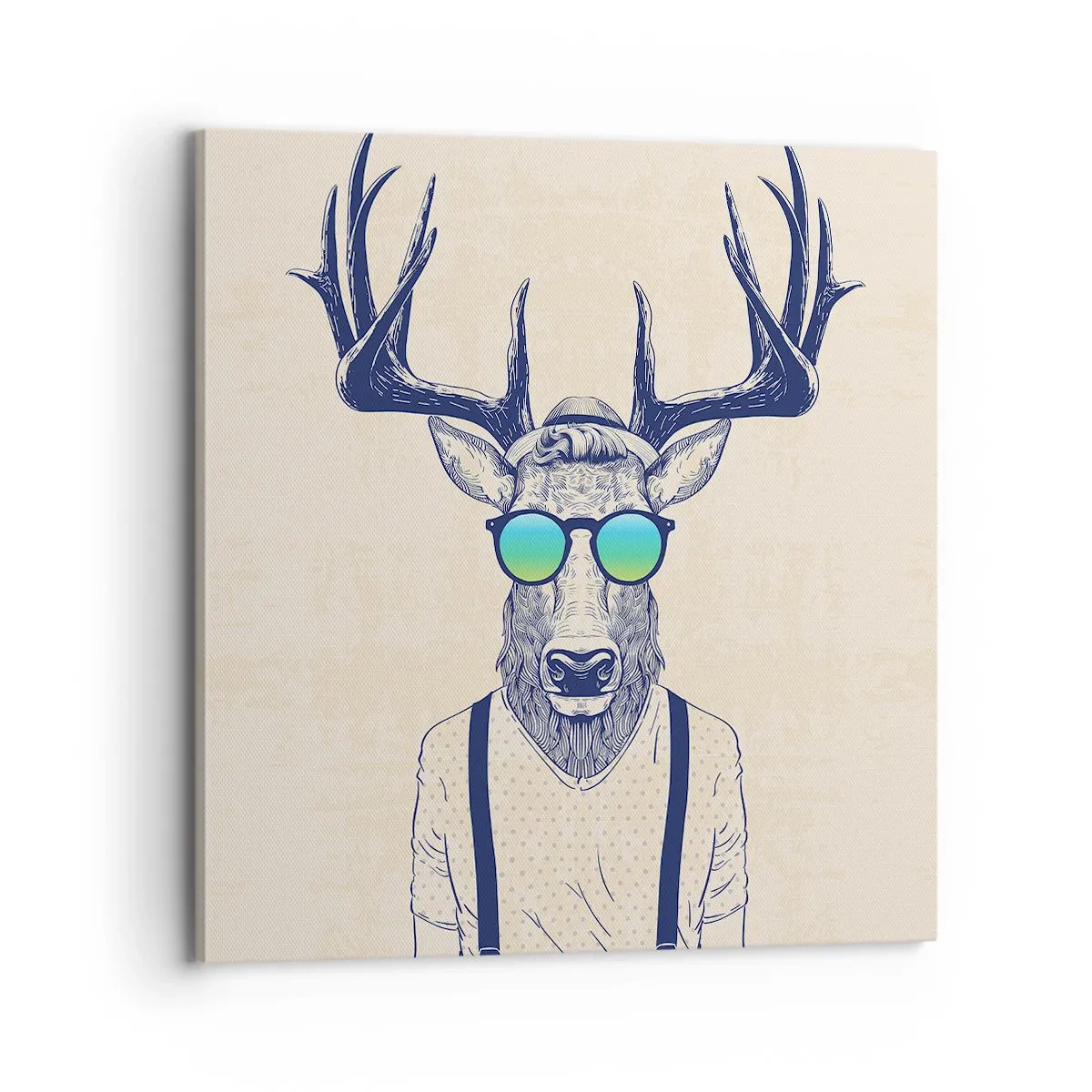 Bild auf Leinwand - Leinwandbild - Wen hast du erwartet? - 70x70 cm