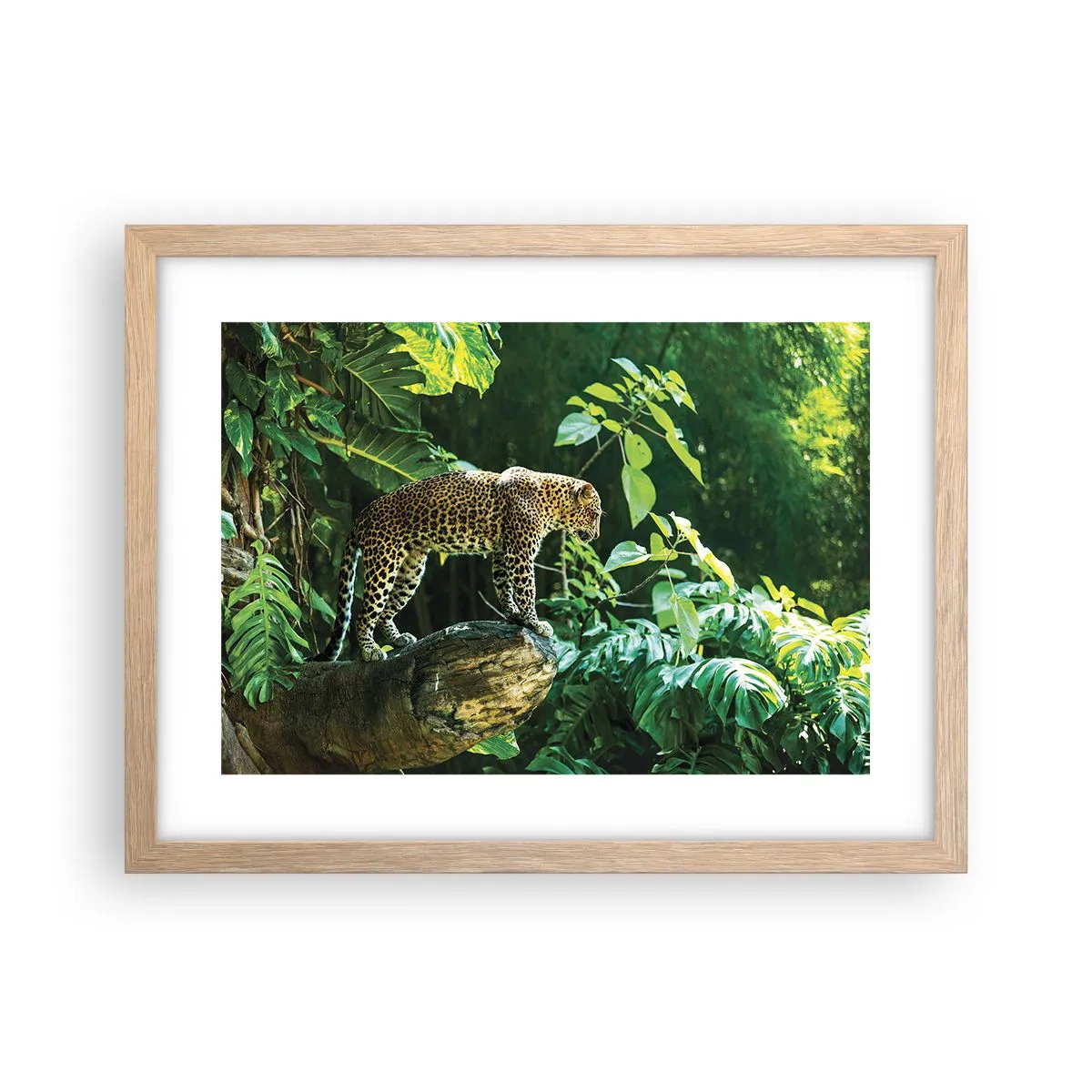 Poster in einem Rahmen aus heller Eiche - Auf die Jagd? - 40x30 cm