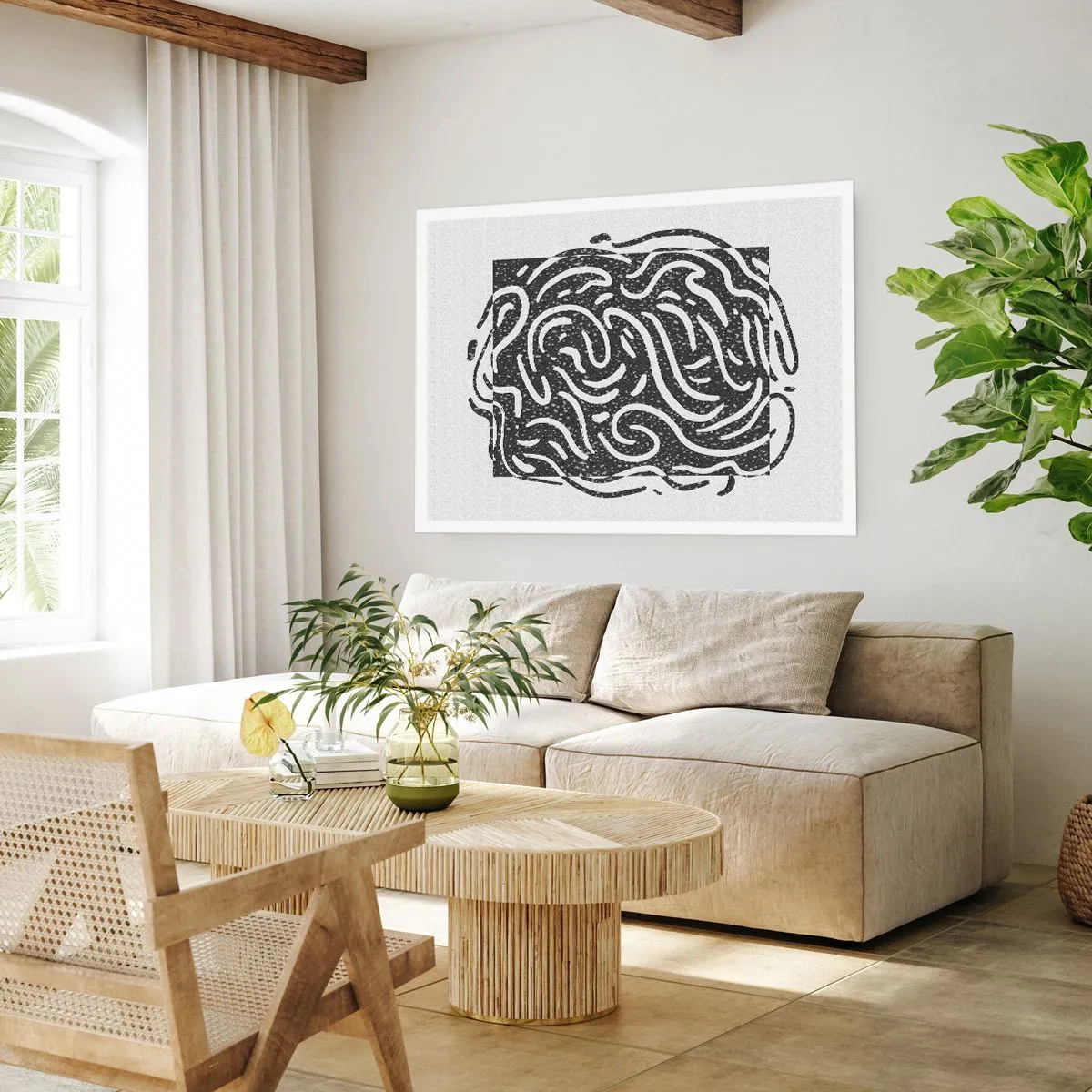 Poster - Abstraktion: Freudentanz - 91x61 cm