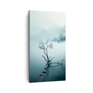 Bild auf Leinwand - Leinwandbild - Aus Wasser und Nebel - 45x80 cm