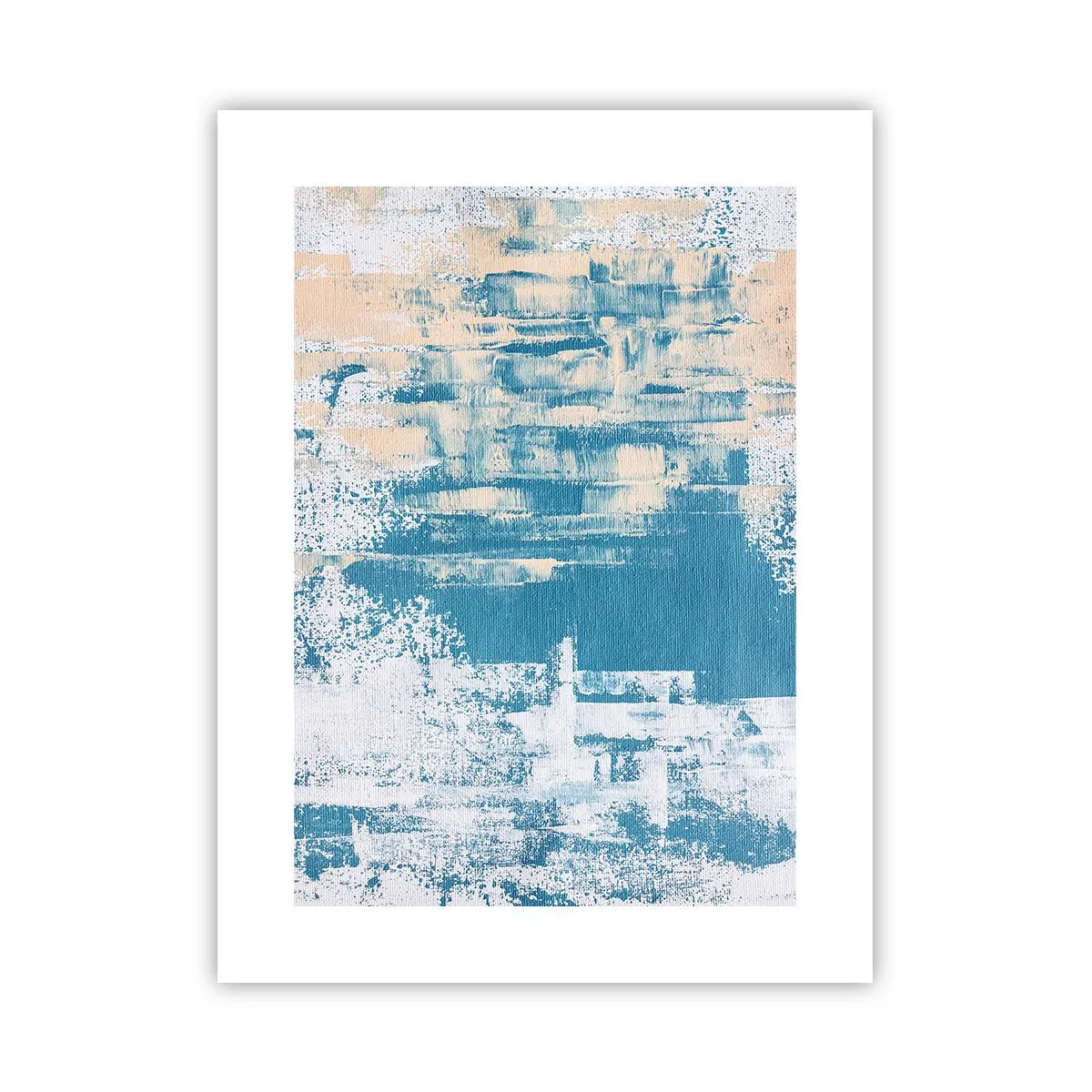 Poster - Durch einen Eiszapfen - 30x40 cm