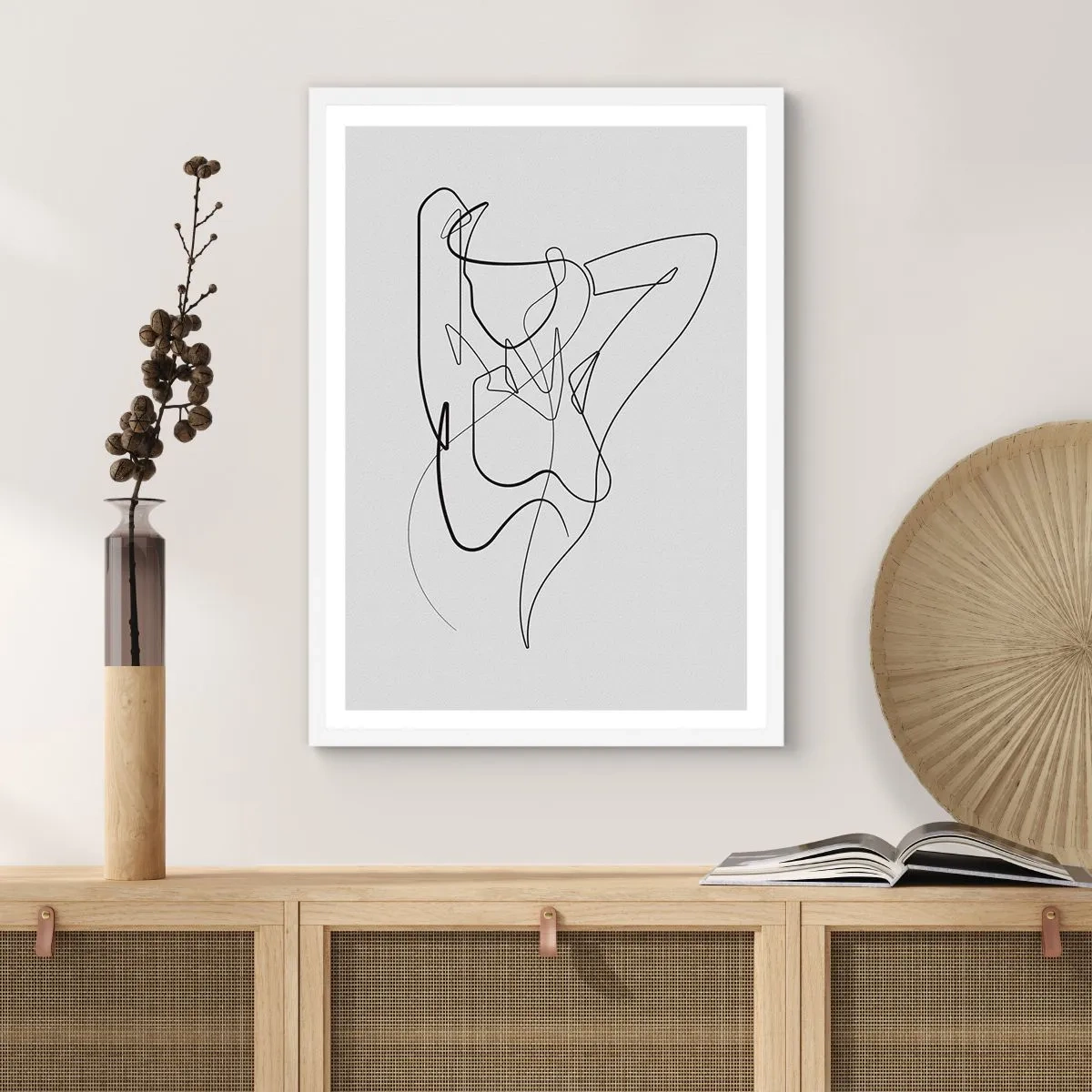 Poster in einem weißen Rahmen - So, wie du wirklich bist ... - 61x91 cm