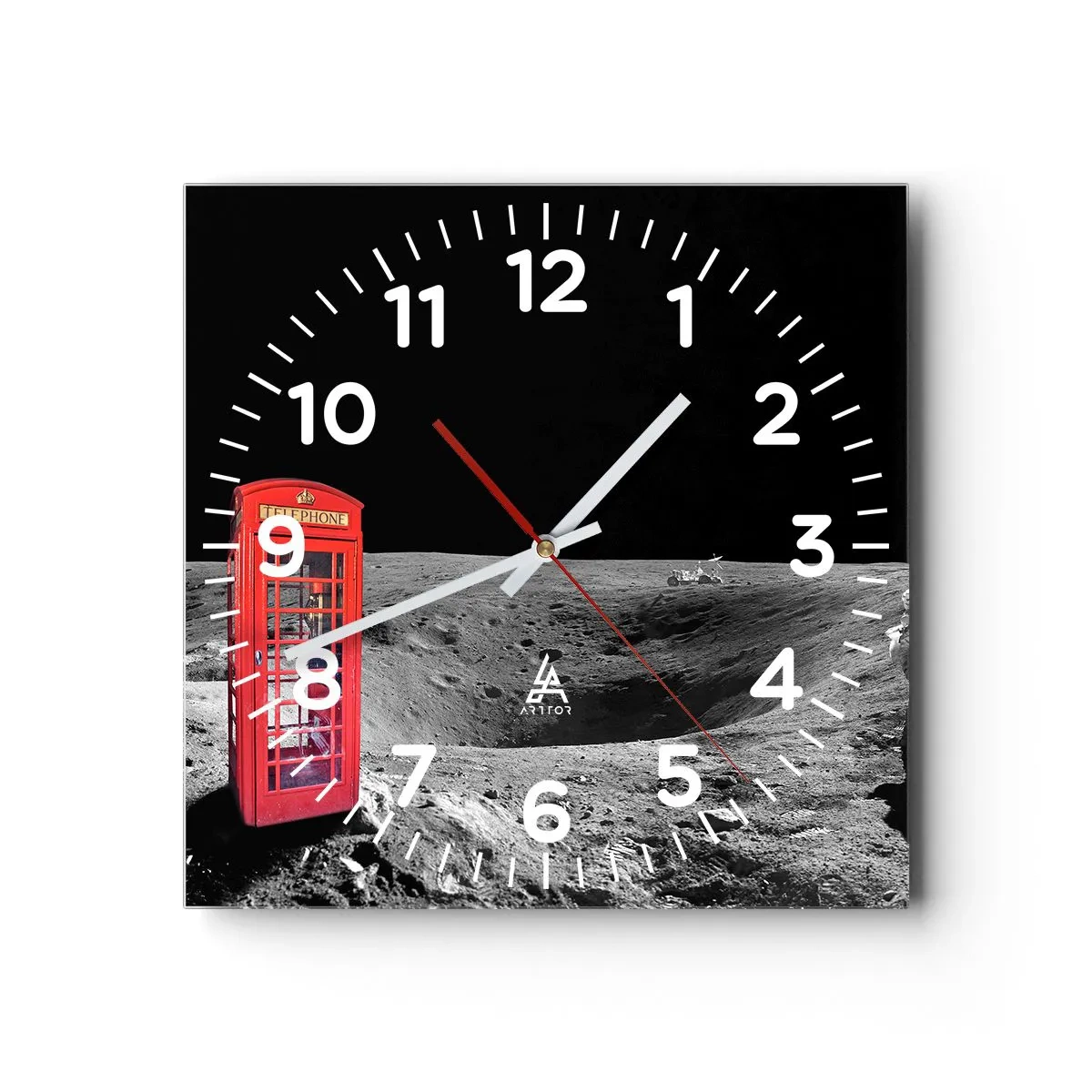 Wanduhr - Glasuhr - Ein kosmischer Witz - 30x30 cm