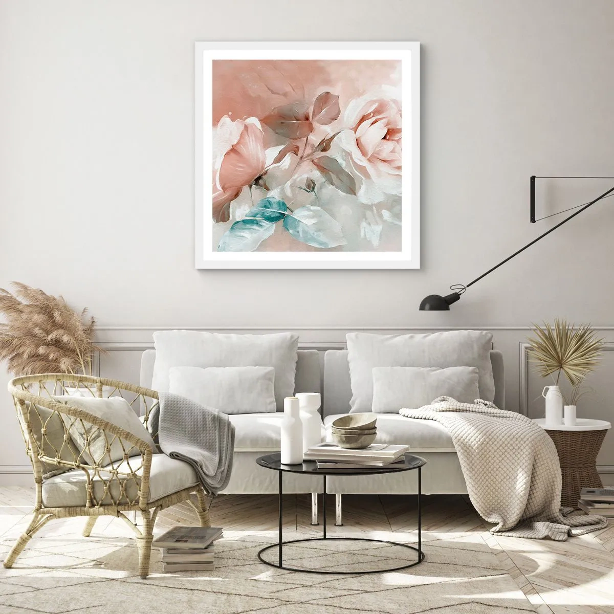 Poster in einem weißen Rahmen - Geist der Romantik - 50x50 cm