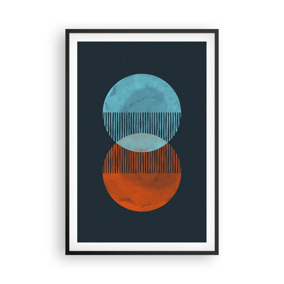 Poster in einem schwarzem Rahmen - Astronomische Fantasie - 61x91 cm