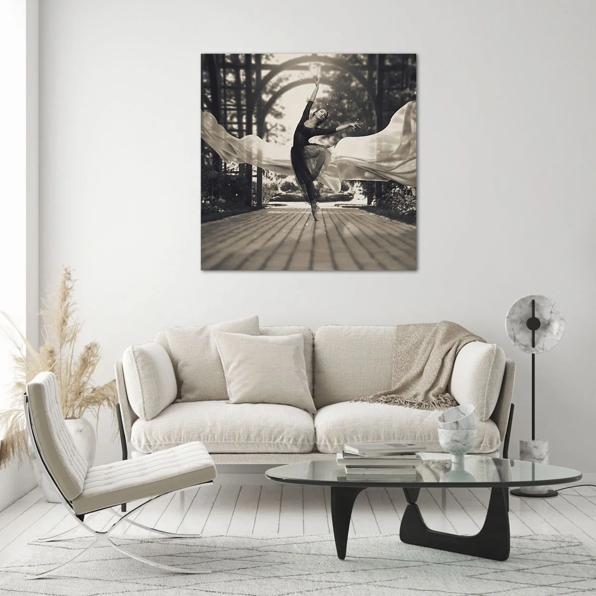 Glasbild - Bild auf glas - Der Tanz des Gartengeistes - 70x70 cm