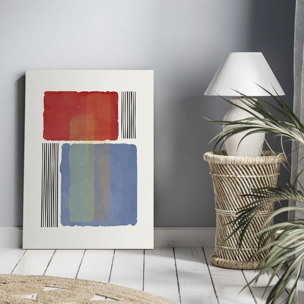 Bild auf Leinwand - Leinwandbild - Der Geist und der Buchstabe der Geometrie - 55x100 cm