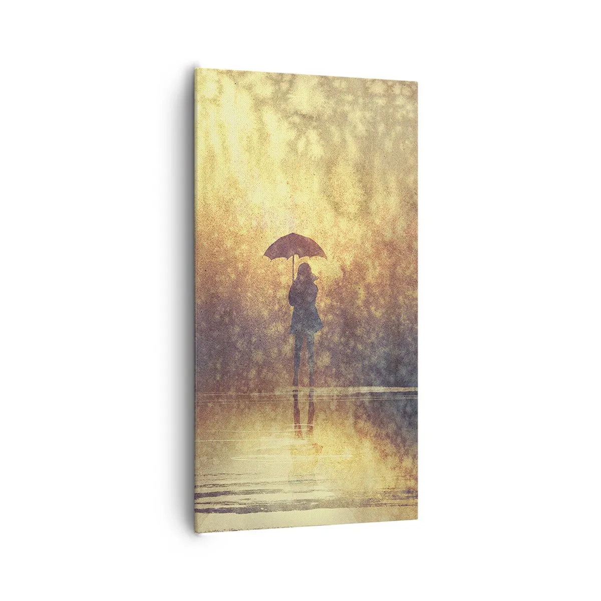 Bild auf Leinwand - Leinwandbild - Ich habe das Gefühl, dass mich jemand ansieht - 65x120 cm