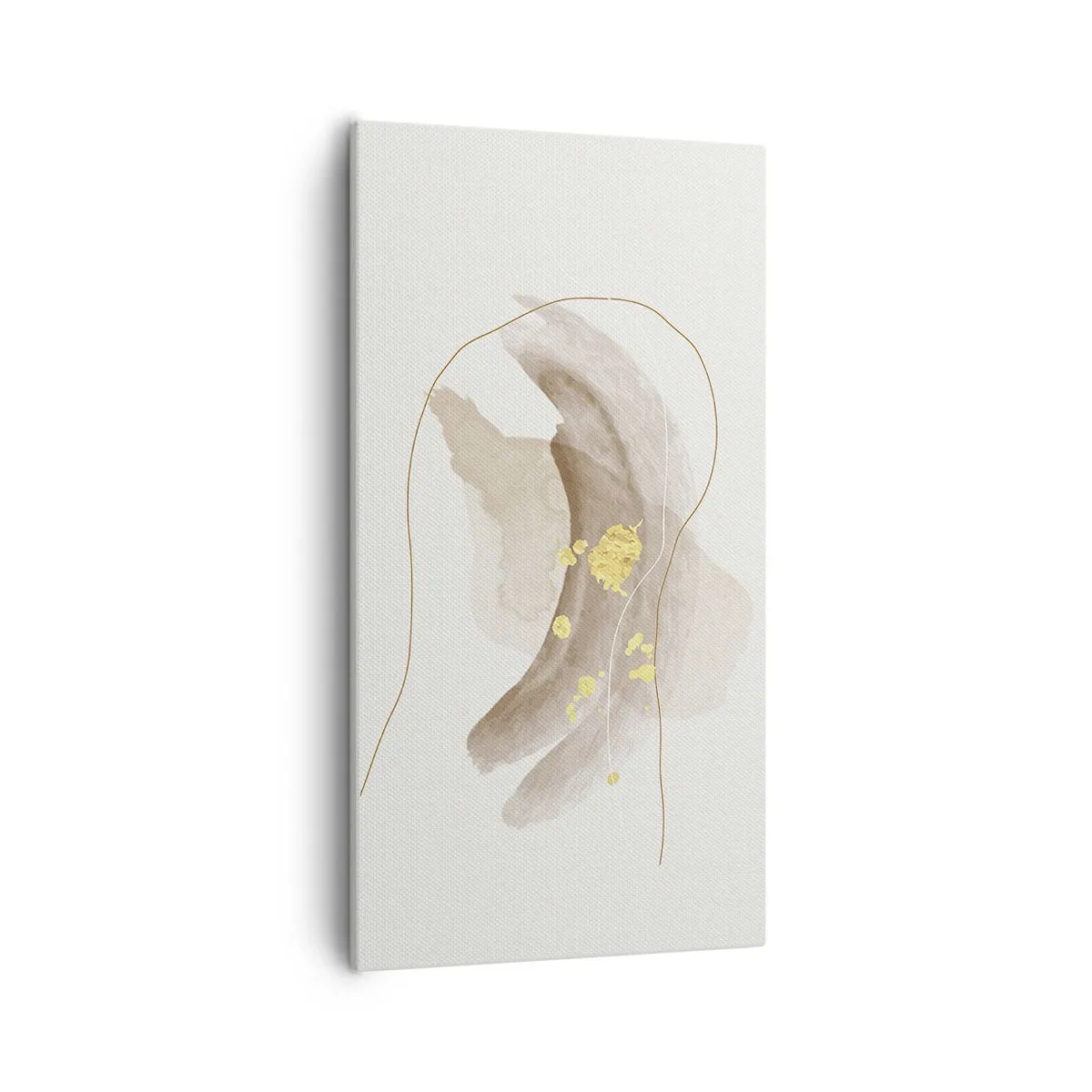 Bild auf Leinwand - Leinwandbild - Im Weltraum begegnet - 55x100 cm