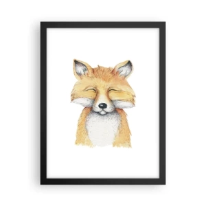 Poster in einem schwarzem Rahmen - Fuchsstimmungen - 30x40 cm
