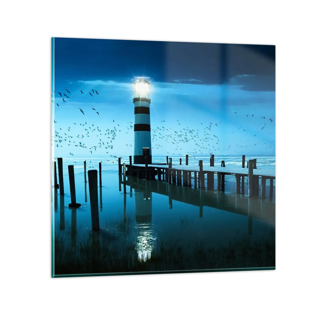 Glasbild - Bild auf glas - Und du hast keine Angst vor der Dunkelheit - 50x50 cm