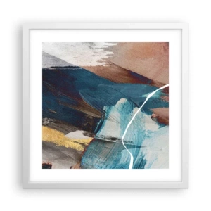 Poster in einem weißen Rahmen - Großzügig und mit Energie - 40x40 cm