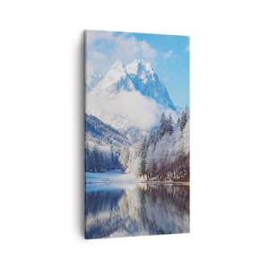 Bild auf Leinwand - Leinwandbild - Schneefang - 45x80 cm