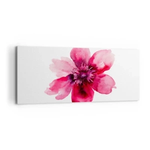 Bild auf Leinwand - Leinwandbild - Ein nach Karmin duftender Kuss - 100x40 cm