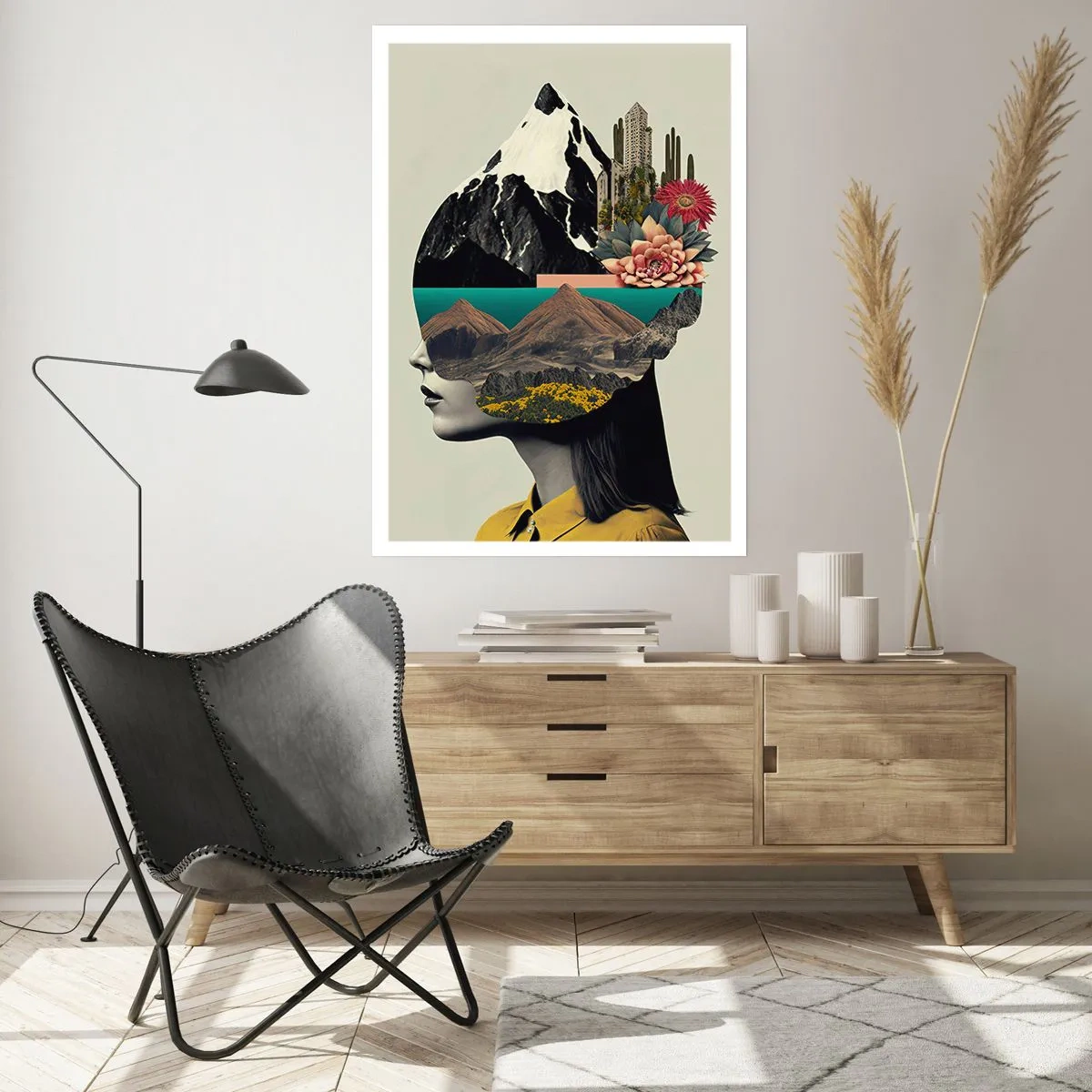 Poster - Frau – bleibt immer ein Geheimnis - 40x50 cm
