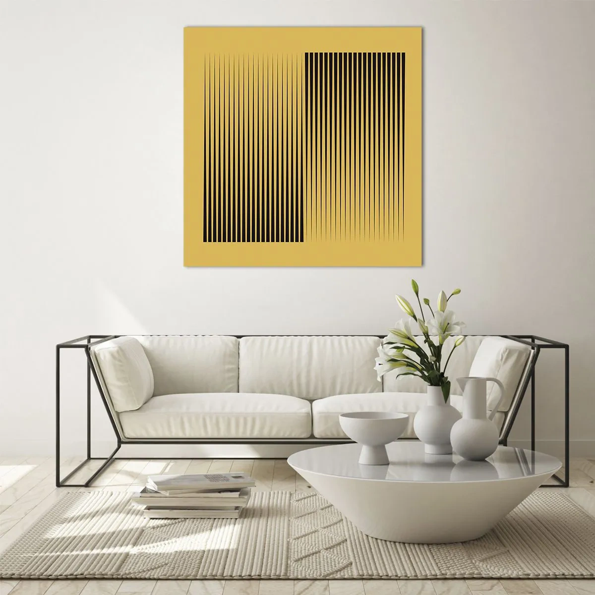 Glasbild - Bild auf glas - Quadratur der Gegensätze - 70x70 cm