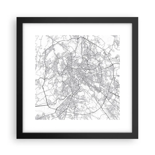 Poster in einem schwarzem Rahmen - Römischer Kreis - 30x30 cm