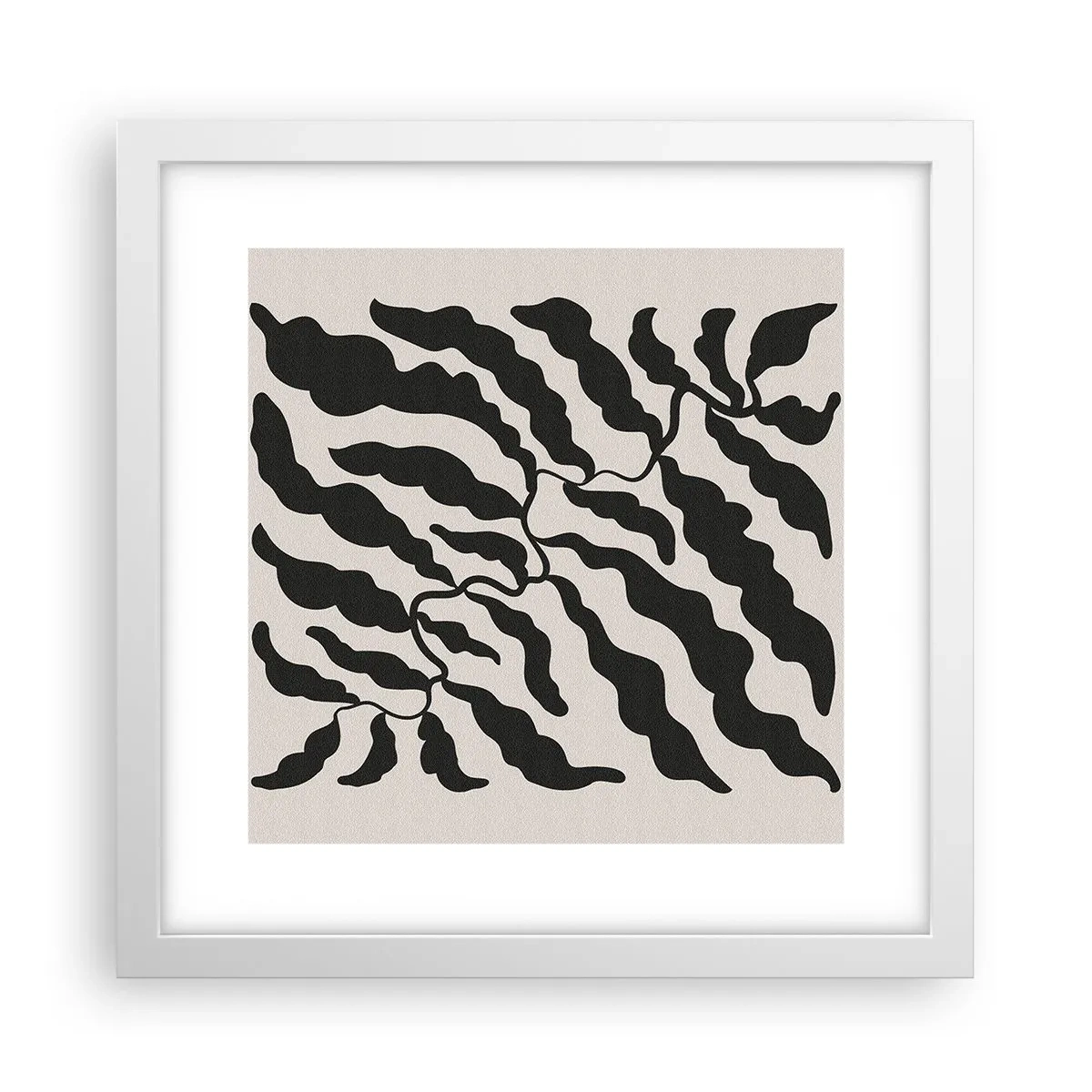Poster in einem weißen Rahmen - Natur des Quadrats - 30x30 cm